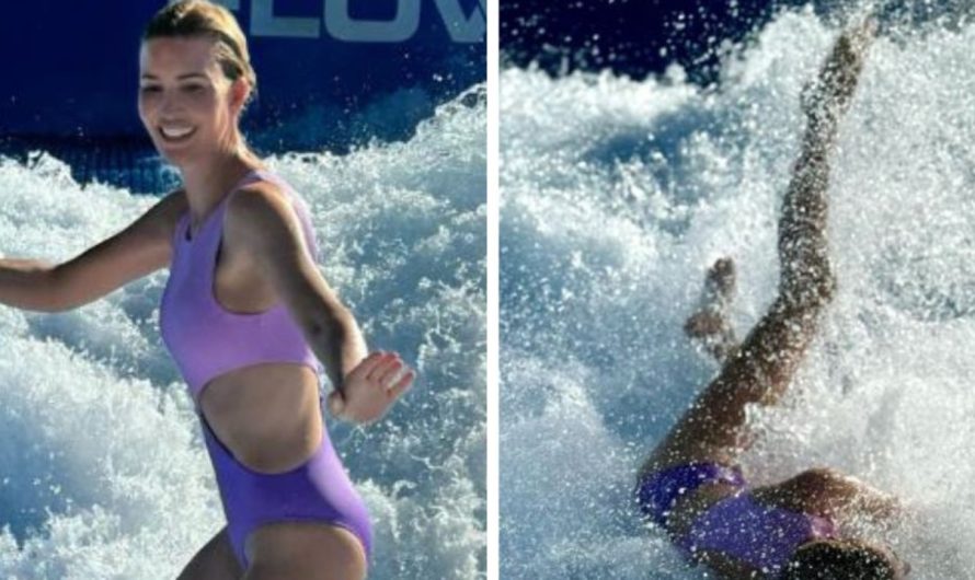Ivanka Trump filmed getting worn out whereas on surf simulator